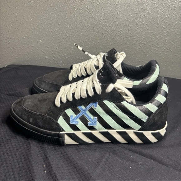 Size 11 - Off-White Vulc Sneaker Low Black Green - Picture 2 of 15